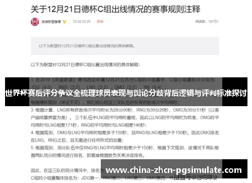 世界杯赛后评分争议全梳理球员表现与舆论分歧背后逻辑与评判标准探讨