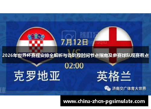 2026年世界杯赛程安排全解析与各阶段时间节点指南及参赛球队观赛看点 2026年世界杯赛程安排全解析与各阶段时间节点指南及参赛球队观赛看点